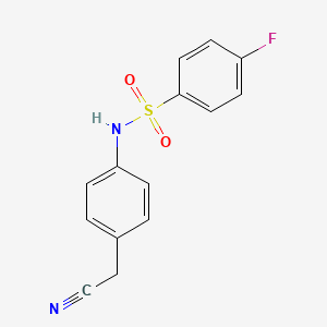 N-[4-(cyanomethyl)phenyl]-4-fluorobenzenesulfonamide