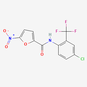 molecular formula C12H6ClF3N2O4 B5865895 N-[4-chloro-2-(trifluoromethyl)phenyl]-5-nitro-2-furamide 