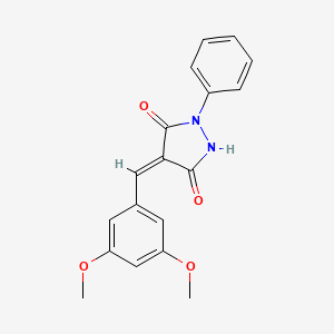 4-(3,5-dimethoxybenzylidene)-1-phenyl-3,5-pyrazolidinedione