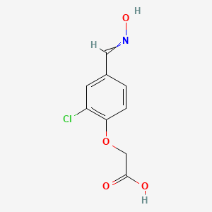 {2-chloro-4-[(hydroxyimino)methyl]phenoxy}acetic acid