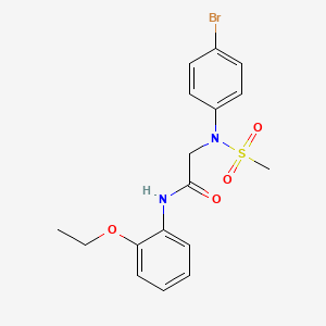 N~2~-(4-bromophenyl)-N~1~-(2-ethoxyphenyl)-N~2~-(methylsulfonyl)glycinamide