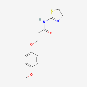 N-(4,5-dihydro-1,3-thiazol-2-yl)-3-(4-methoxyphenoxy)propanamide