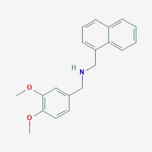 molecular formula C20H21NO2 B5865975 (3,4-dimethoxybenzyl)(1-naphthylmethyl)amine 