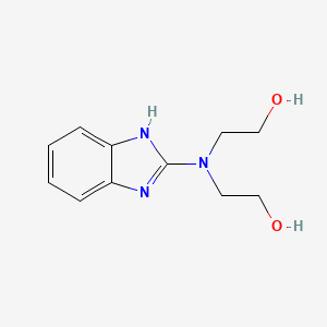 molecular formula C11H15N3O2 B5866006 2,2'-(1H-benzimidazol-2-ylimino)diethanol 