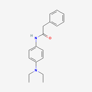 molecular formula C18H22N2O B5866008 N-[4-(diethylamino)phenyl]-2-phenylacetamide 