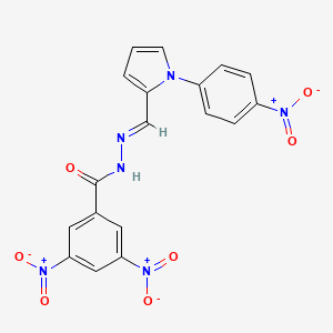 3,5-dinitro-N'-{[1-(4-nitrophenyl)-1H-pyrrol-2-yl]methylene}benzohydrazide