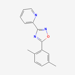 2-[5-(2,5-dimethylphenyl)-1,2,4-oxadiazol-3-yl]pyridine