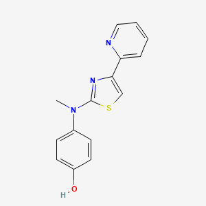 4-{methyl[4-(2-pyridinyl)-1,3-thiazol-2-yl]amino}phenol