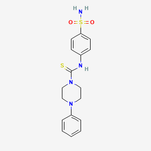 N-[4-(aminosulfonyl)phenyl]-4-phenyl-1-piperazinecarbothioamide