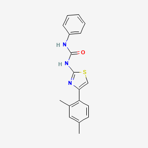 molecular formula C18H17N3OS B5866112 N-[4-(2,4-dimethylphenyl)-1,3-thiazol-2-yl]-N'-phenylurea 