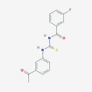 N-{[(3-acetylphenyl)amino]carbonothioyl}-3-fluorobenzamide