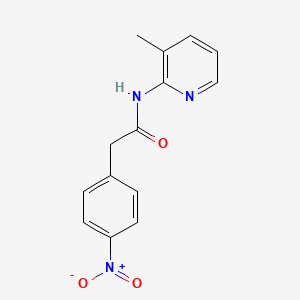 N-(3-methyl-2-pyridinyl)-2-(4-nitrophenyl)acetamide