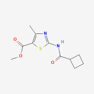 methyl 2-[(cyclobutylcarbonyl)amino]-4-methyl-1,3-thiazole-5-carboxylate