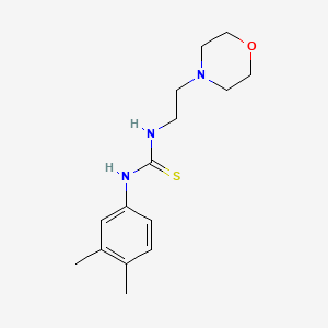 molecular formula C15H23N3OS B5866172 N-(3,4-dimethylphenyl)-N'-[2-(4-morpholinyl)ethyl]thiourea 