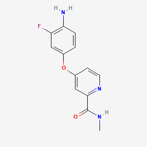 molecular formula C13H12FN3O2 B586618 4-(4-氨基-3-氟苯氧基)-N-甲基吡啶甲酰胺 CAS No. 757251-39-1
