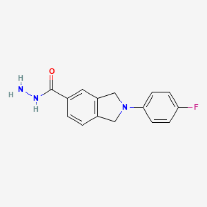 molecular formula C15H14FN3O B5866187 2-(4-fluorophenyl)-5-isoindolinecarbohydrazide 