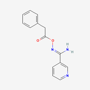 N'-[(2-phenylacetyl)oxy]-3-pyridinecarboximidamide