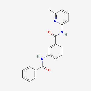 molecular formula C20H17N3O2 B5866233 3-benzamido-N-(6-methylpyridin-2-yl)benzamide 