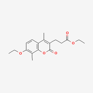 ethyl 3-(7-ethoxy-4,8-dimethyl-2-oxo-2H-chromen-3-yl)propanoate