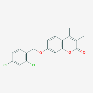 molecular formula C18H14Cl2O3 B5866264 7-[(2,4-DICHLOROPHENYL)METHOXY]-3,4-DIMETHYL-2H-CHROMEN-2-ONE 