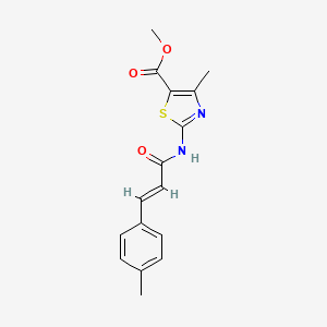 methyl 4-methyl-2-{[3-(4-methylphenyl)acryloyl]amino}-1,3-thiazole-5-carboxylate