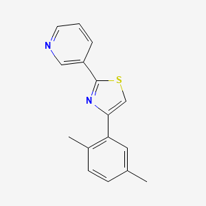 molecular formula C16H14N2S B5866296 3-[4-(2,5-dimethylphenyl)-1,3-thiazol-2-yl]pyridine 