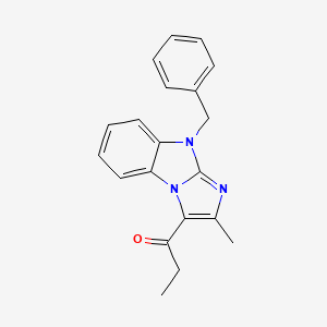 1-(9-benzyl-2-methyl-9H-imidazo[1,2-a]benzimidazol-3-yl)-1-propanone