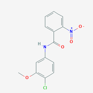 N-(4-chloro-3-methoxyphenyl)-2-nitrobenzamide