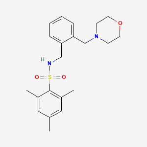 2,4,6-trimethyl-N-[2-(4-morpholinylmethyl)benzyl]benzenesulfonamide