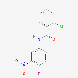 2-chloro-N-(4-fluoro-3-nitrophenyl)benzamide