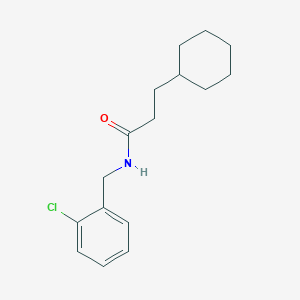 N-(2-chlorobenzyl)-3-cyclohexylpropanamide