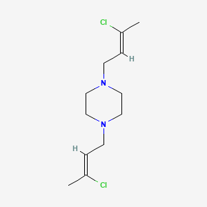 molecular formula C12H20Cl2N2 B5866358 1,4-bis(3-chloro-2-buten-1-yl)piperazine 