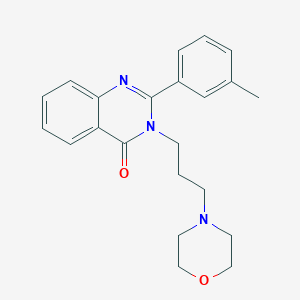 2-(3-methylphenyl)-3-[3-(4-morpholinyl)propyl]-4(3H)-quinazolinone