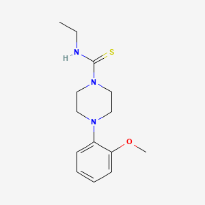 molecular formula C14H21N3OS B5866421 N-ethyl-4-(2-methoxyphenyl)-1-piperazinecarbothioamide 