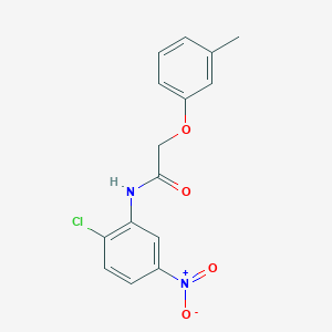 molecular formula C15H13ClN2O4 B5866460 N-(2-chloro-5-nitrophenyl)-2-(3-methylphenoxy)acetamide CAS No. 6095-99-4