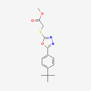 methyl {[5-(4-tert-butylphenyl)-1,3,4-oxadiazol-2-yl]thio}acetate