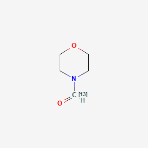 molecular formula C5H9NO2 B586647 4-Morpholinecarboxaldehyde-13C CAS No. 113009-82-8