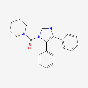 molecular formula C21H21N3O B5866480 1-[(4,5-diphenyl-1H-imidazol-1-yl)carbonyl]piperidine 