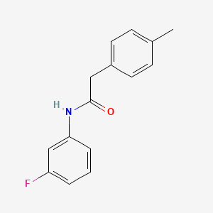 molecular formula C15H14FNO B5866506 N-(3-fluorophenyl)-2-(4-methylphenyl)acetamide 