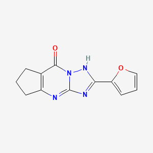 2-(2-furyl)-4,5,6,7-tetrahydro-8H-cyclopenta[d][1,2,4]triazolo[1,5-a]pyrimidin-8-one