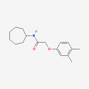 molecular formula C17H25NO2 B5866522 N-cycloheptyl-2-(3,4-dimethylphenoxy)acetamide 