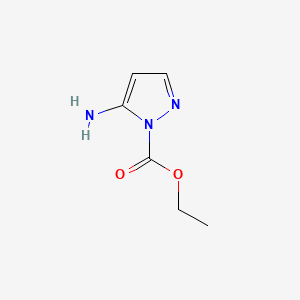 molecular formula C6H9N3O2 B586657 ethyl 5-amino-1H-pyrazole-1-carboxylate CAS No. 149139-37-7
