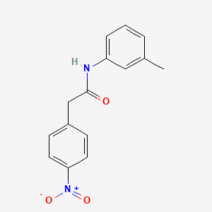 molecular formula C15H14N2O3 B5866591 N-(3-methylphenyl)-2-(4-nitrophenyl)acetamide 