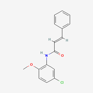 molecular formula C16H14ClNO2 B5866621 N-(5-chloro-2-methoxyphenyl)-3-phenylacrylamide 