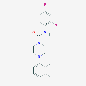 N-(2,4-difluorophenyl)-4-(2,3-dimethylphenyl)-1-piperazinecarboxamide