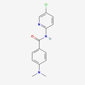 molecular formula C14H14ClN3O B5866643 N-(5-chloro-2-pyridinyl)-4-(dimethylamino)benzamide 