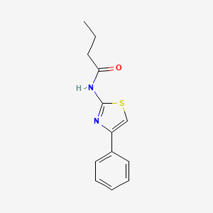 N-(4-phenyl-1,3-thiazol-2-yl)butanamide