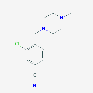 3-chloro-4-[(4-methyl-1-piperazinyl)methyl]benzonitrile