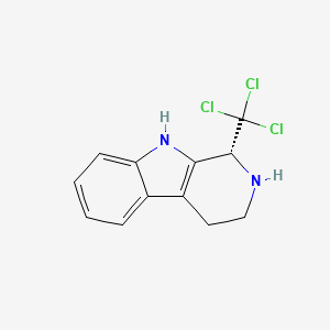 molecular formula C12H11Cl3N2 B586666 (1R)-1-(Trichloromethyl)-2,3,4,9-tetrahydro-1H-beta-carboline CAS No. 175779-27-8
