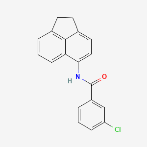 3-chloro-N-(1,2-dihydro-5-acenaphthylenyl)benzamide